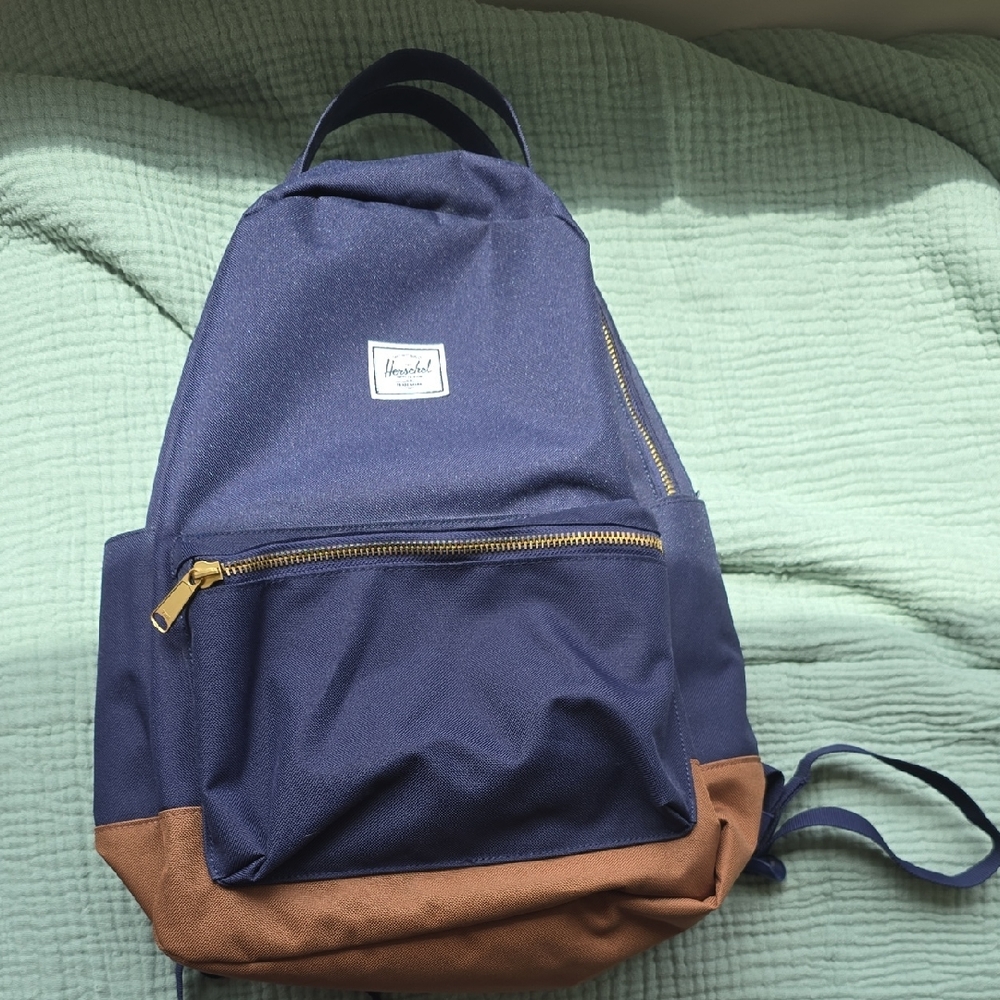 Herschel Supply Co. Blue and Tan Backpack